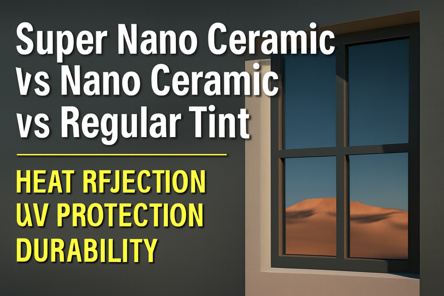 Super Nano Ceramic vs Nano Ceramic vs Regular Tint – What’s the Difference?